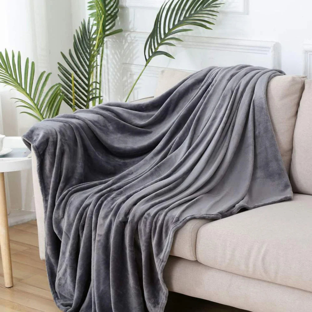 Coral Fleece Throw Blanket — WESTMERE