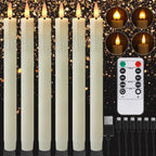Flameless LED Taper Candles with Remote