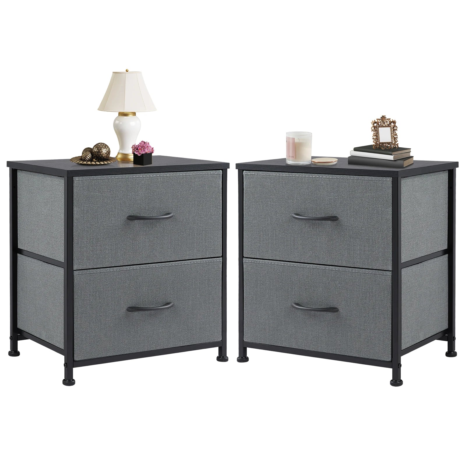 Fabric Drawer Nightstand