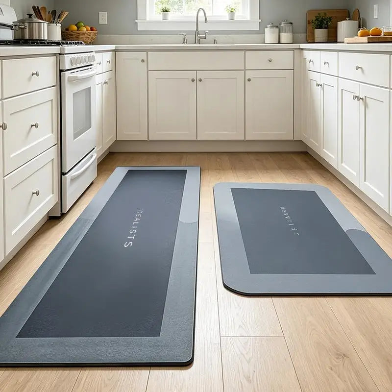 2pcs/set Diatomite Mats Absorbent Kitchen Anti Slip Bath Floor Mat FootCarpet Quick Dry Shower Toilet Rug Doormat 40x60/40x120cm