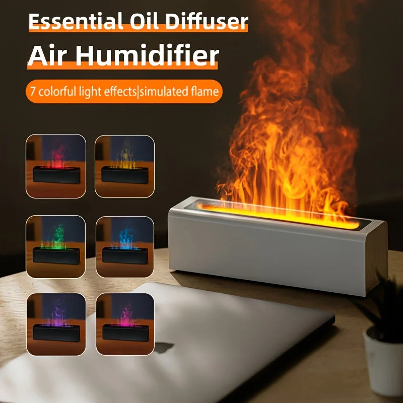 7-Color Flame Aroma Diffuser