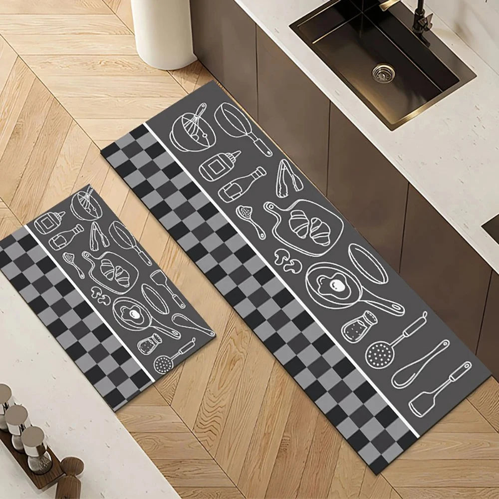 Crystal-Velvet Absorbent Kitchen Runner