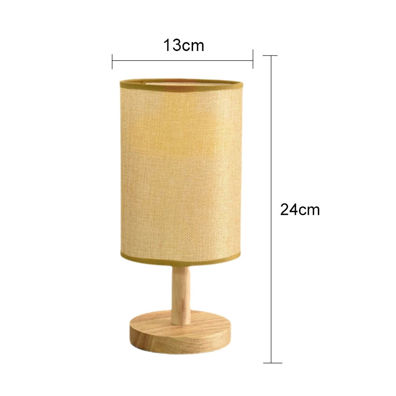 USB Dimmable Fabric Shade Table Lamp