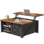Lift-Top Square Coffee Table with Storage