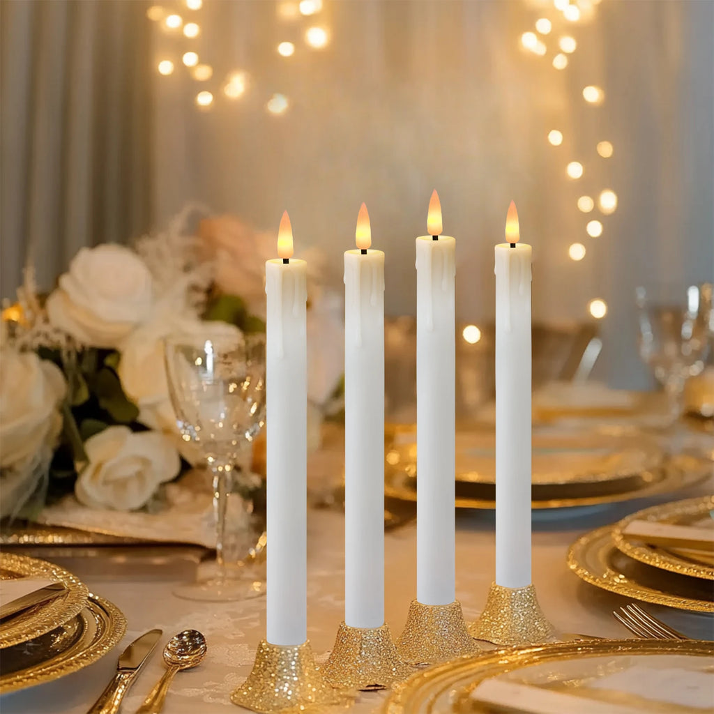 Flameless LED Taper Candles with Remote
