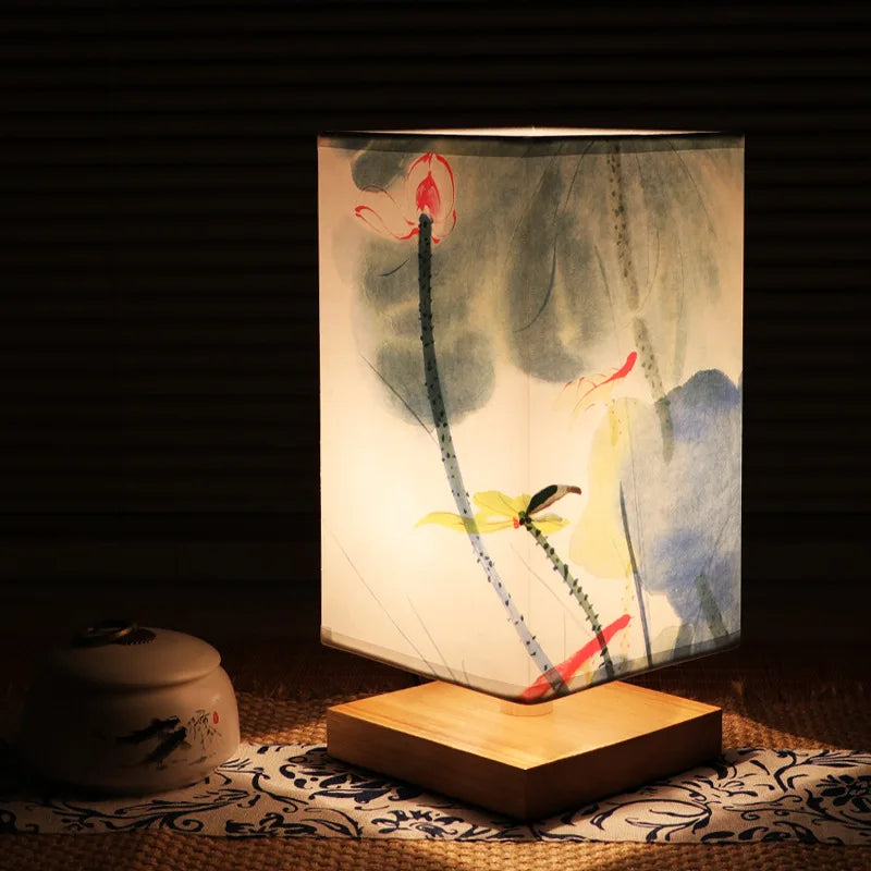Wood Table Lamp