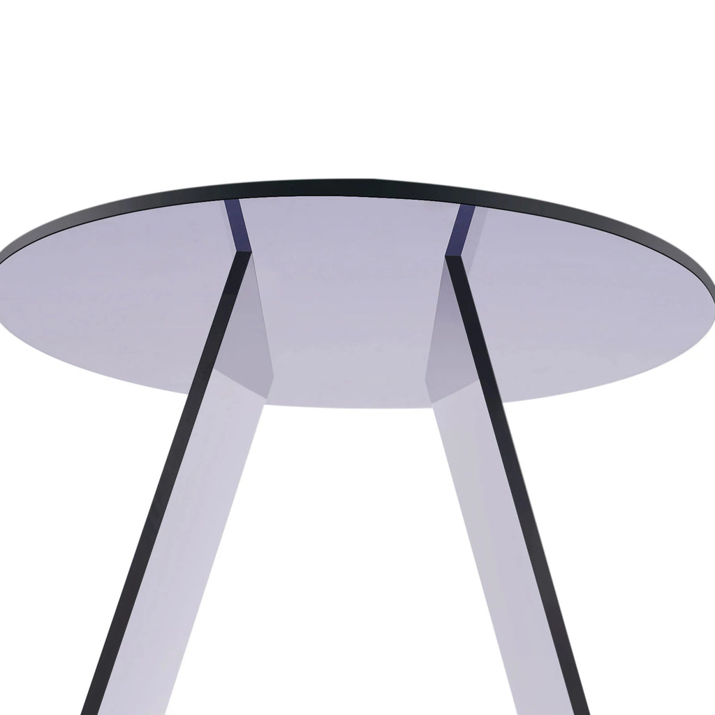 Clear Acrylic Round Side Table
