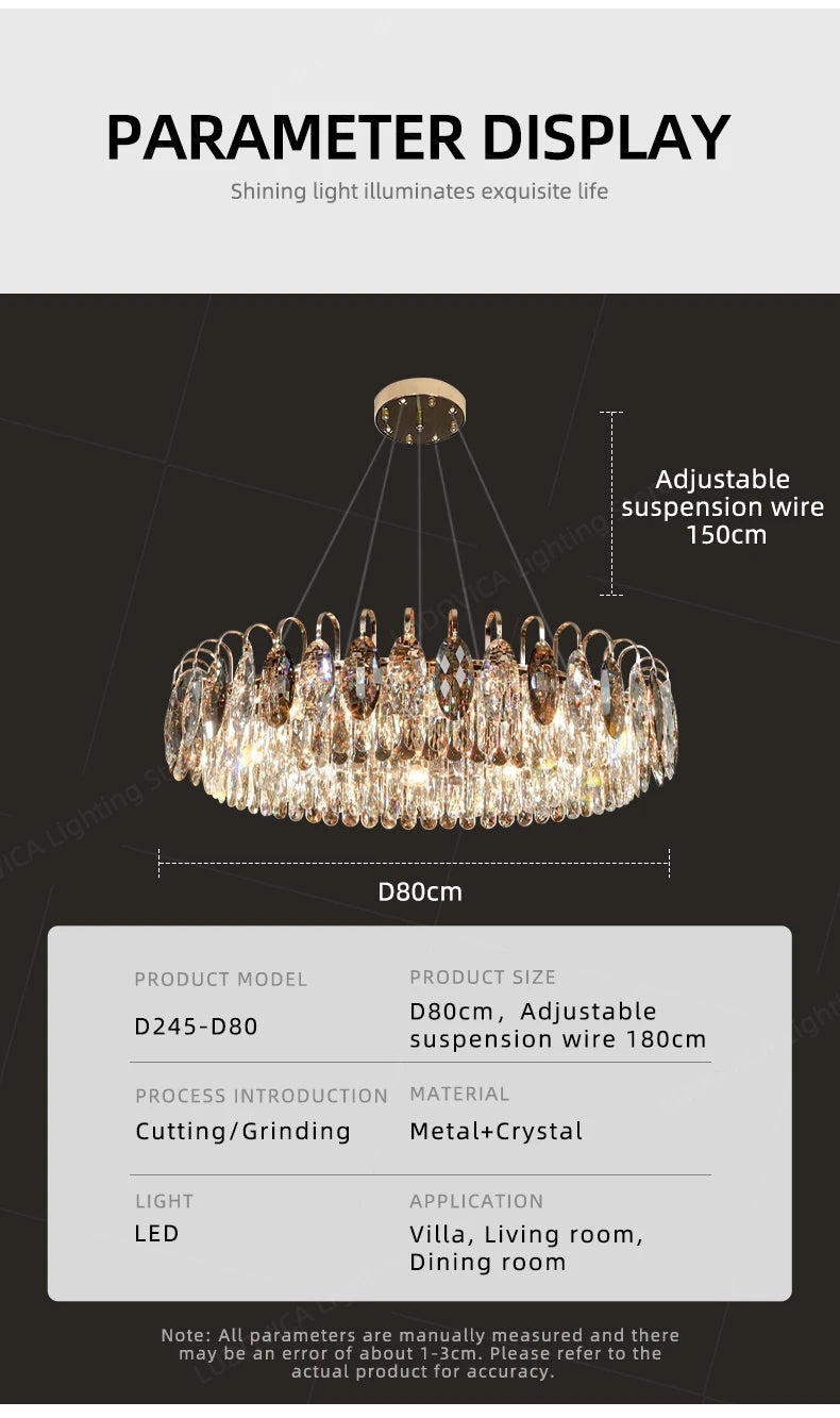 Modern Luxury Crystal Chandelier