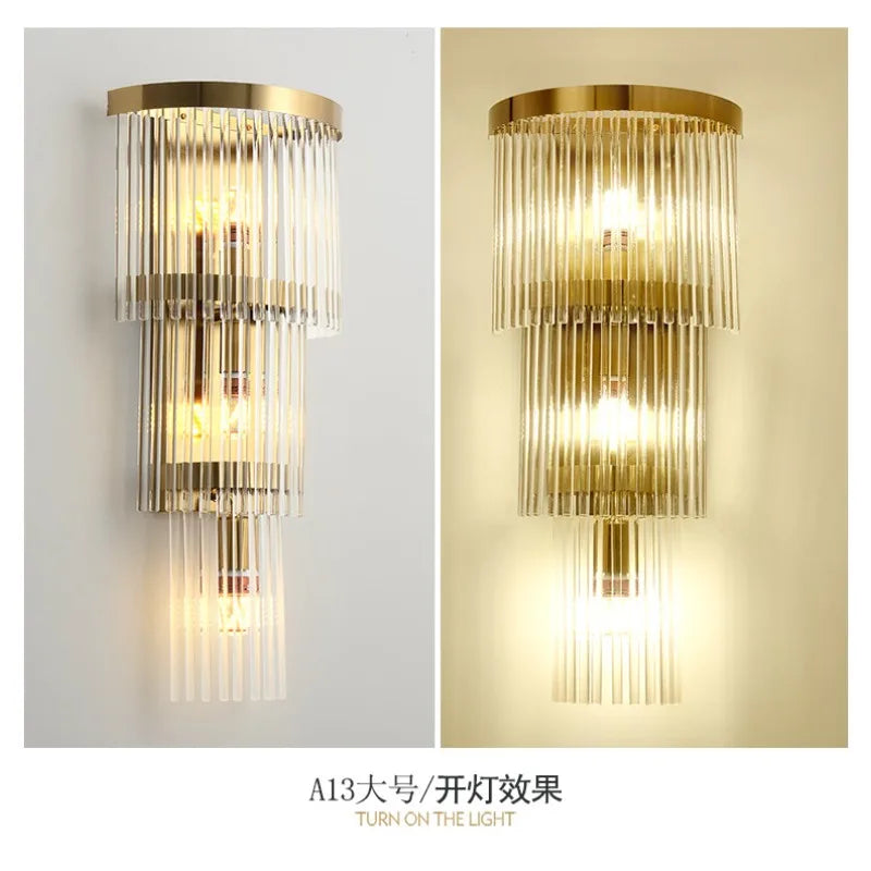 French Crystal Wall Sconce