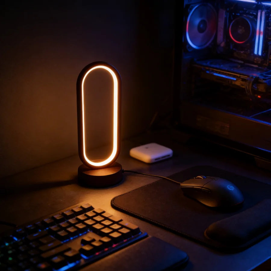 Ring Dimmable LED Table Lamp — detail view