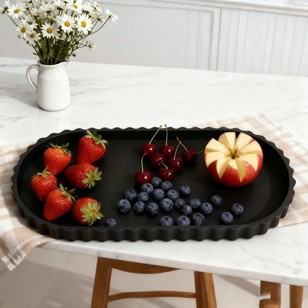 Marble-Look Silicone Vanity Tray