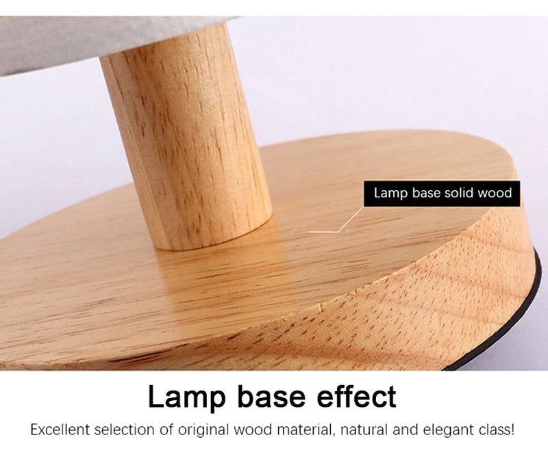 USB Dimmable Fabric Shade Table Lamp