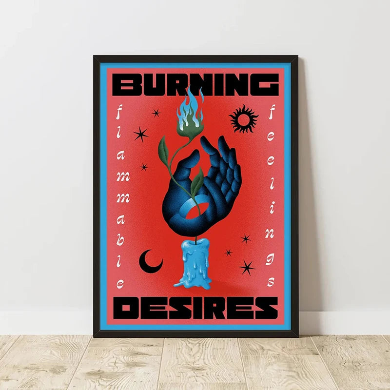 Retro Abstract Composition Canvas Print