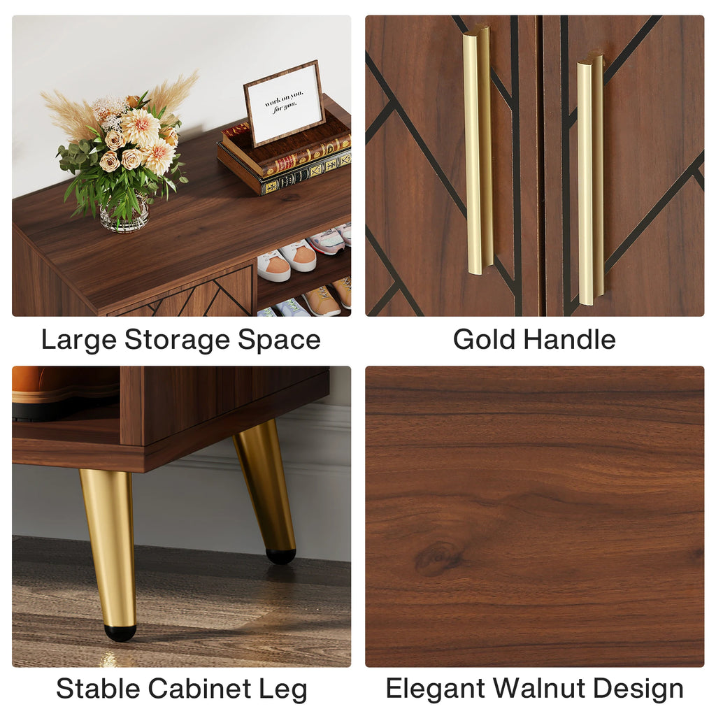 WalnutHaven 6-Tier Shoe Cabinet