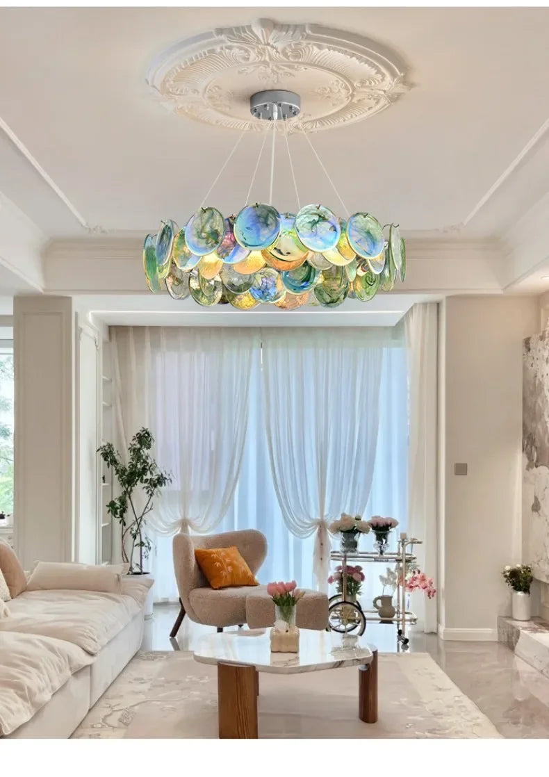 Colorful Murano Glass Chandelier