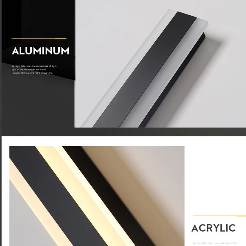 Long Strip IP65 Waterproof Outdoor LED Wall Light
