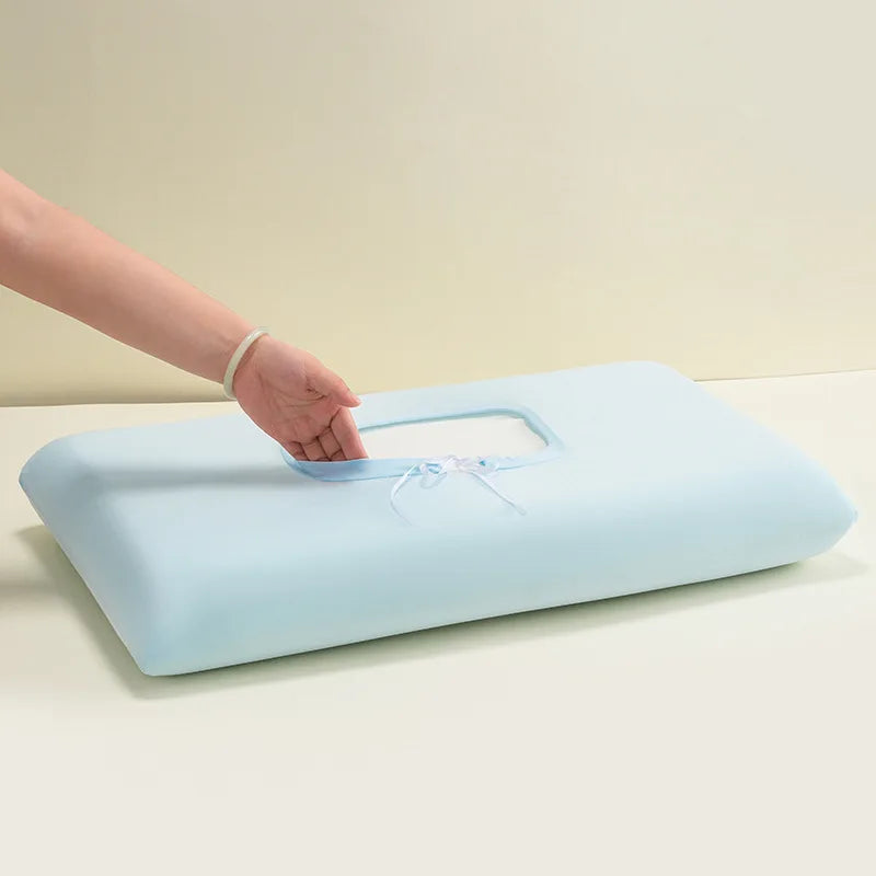 1-4PCS Summer Cooling Ice Silk Pillowcase Breathable Air Conditioning Cover for Hot Sleepers No Insert Washable