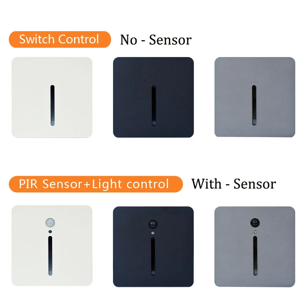 Night Motion-Sensor LED Wall Light
