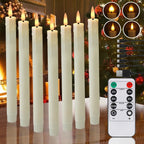 Flameless LED Taper Candles with Remote