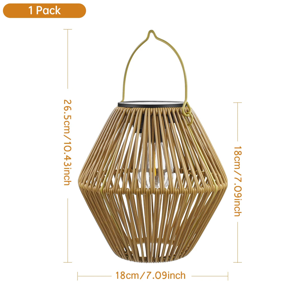 Boho Solar Waterproof Decorative Lantern