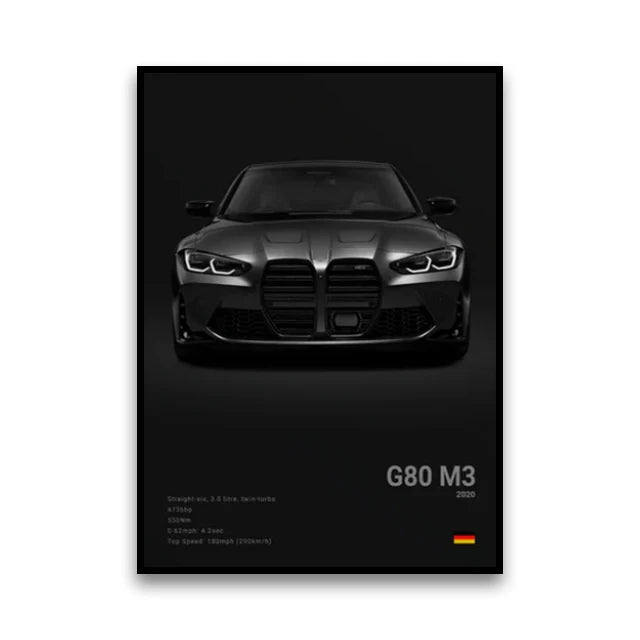 Classic Performance Car Canvas Print