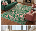 Pink Zebra Machine-Washable Area Rug