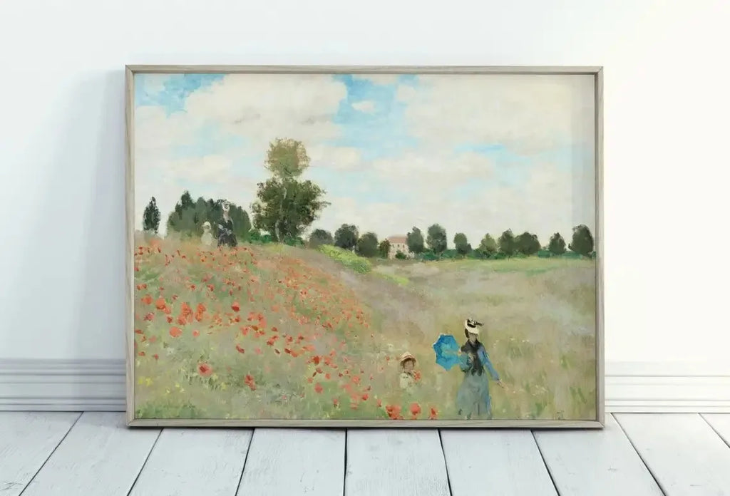 Impressionist Garden Landscape Canvas Print