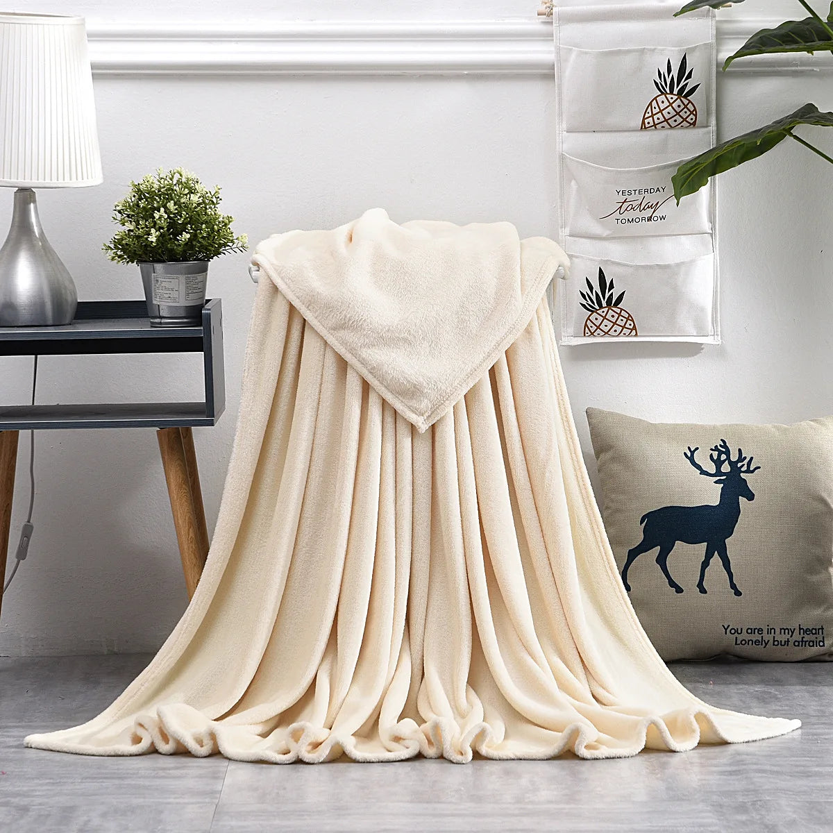 Coral Fleece Throw Blanket