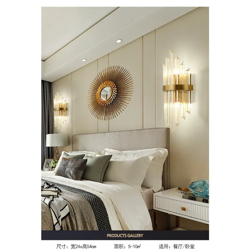French Crystal Wall Sconce