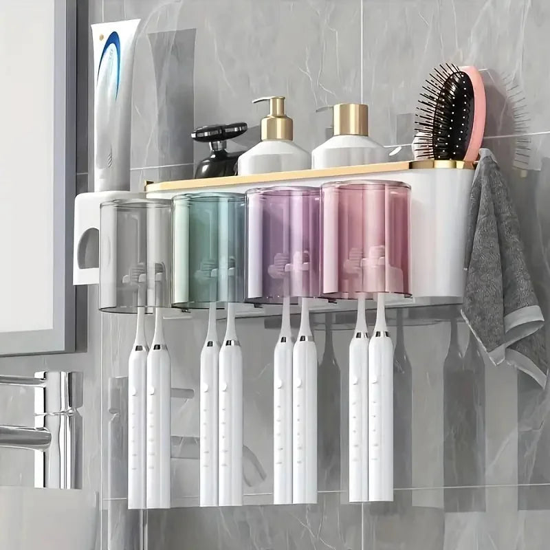 Wall-Mount Toothbrush & Accessory Holder