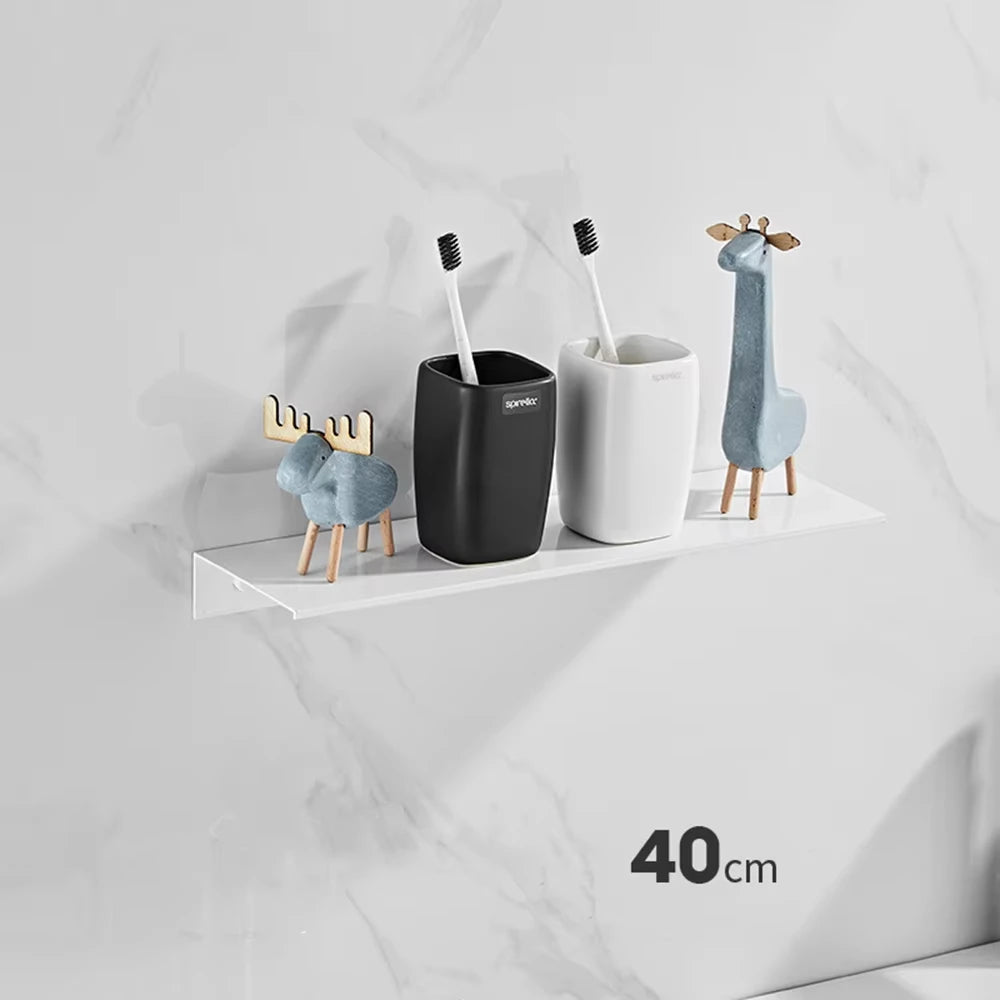 Wall-Mounted Aluminum Bathroom Shelf