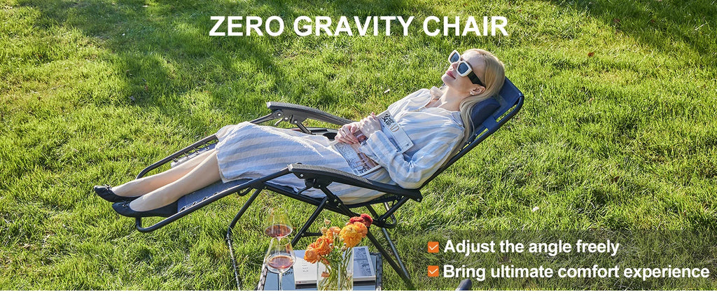 Set of 2 Zero-Gravity Outdoor Recliners