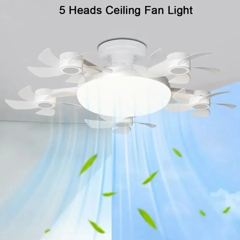 Motion-Sensor LED Ceiling Fan with Light