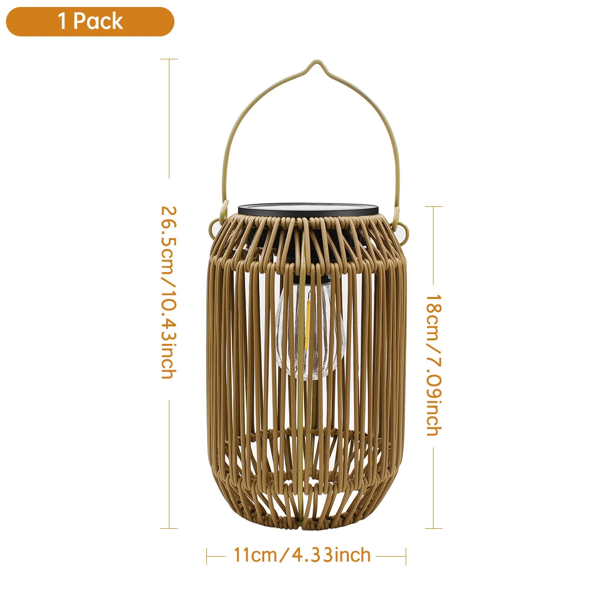 Boho Solar Waterproof Decorative Lantern