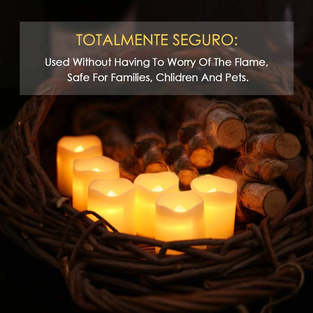 24-Piece Flameless LED Tea Light Set