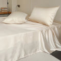 100% Silk Bed Sheet Set Luxury Mulberry Silk Bedding Sets Twin Full Double Queen King Size Fitted Sheet Flat Sheet Pillowcase
