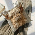 Highland Cow Throw Pillow Cover