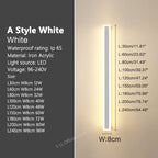 Long Strip Waterproof Outdoor LED Wall Light