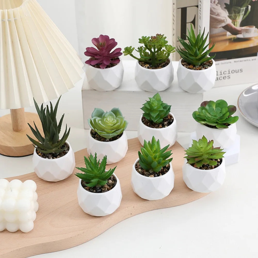Lifelike Faux Succulent Arrangement