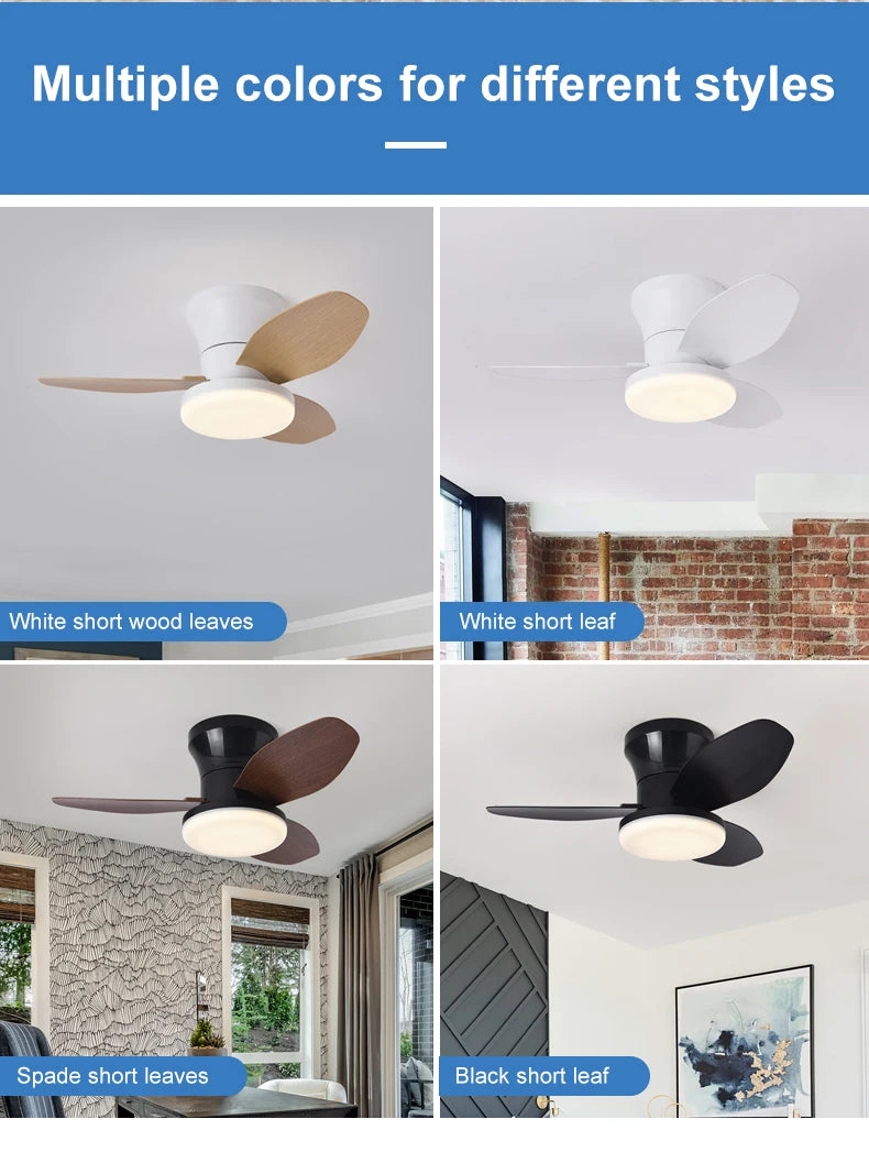 Nordic Minimalist Decorative Fan Light