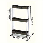 Slim Multi-Tier Rolling Storage Cart