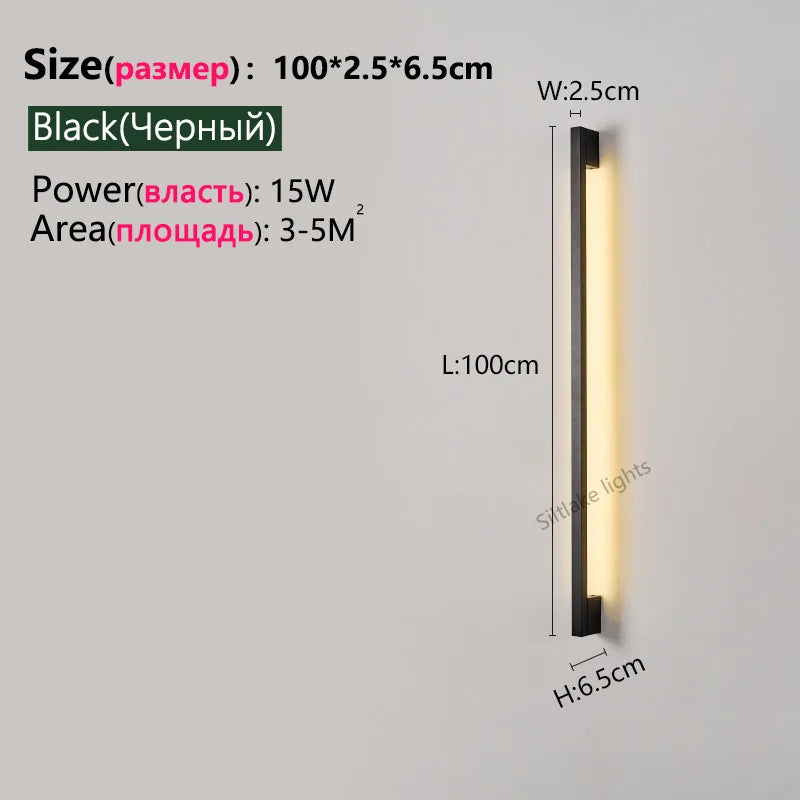 Long Mount LED Wall Light