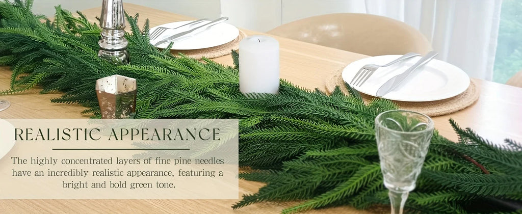 Classic Real-Touch Norfolk Pine Garland