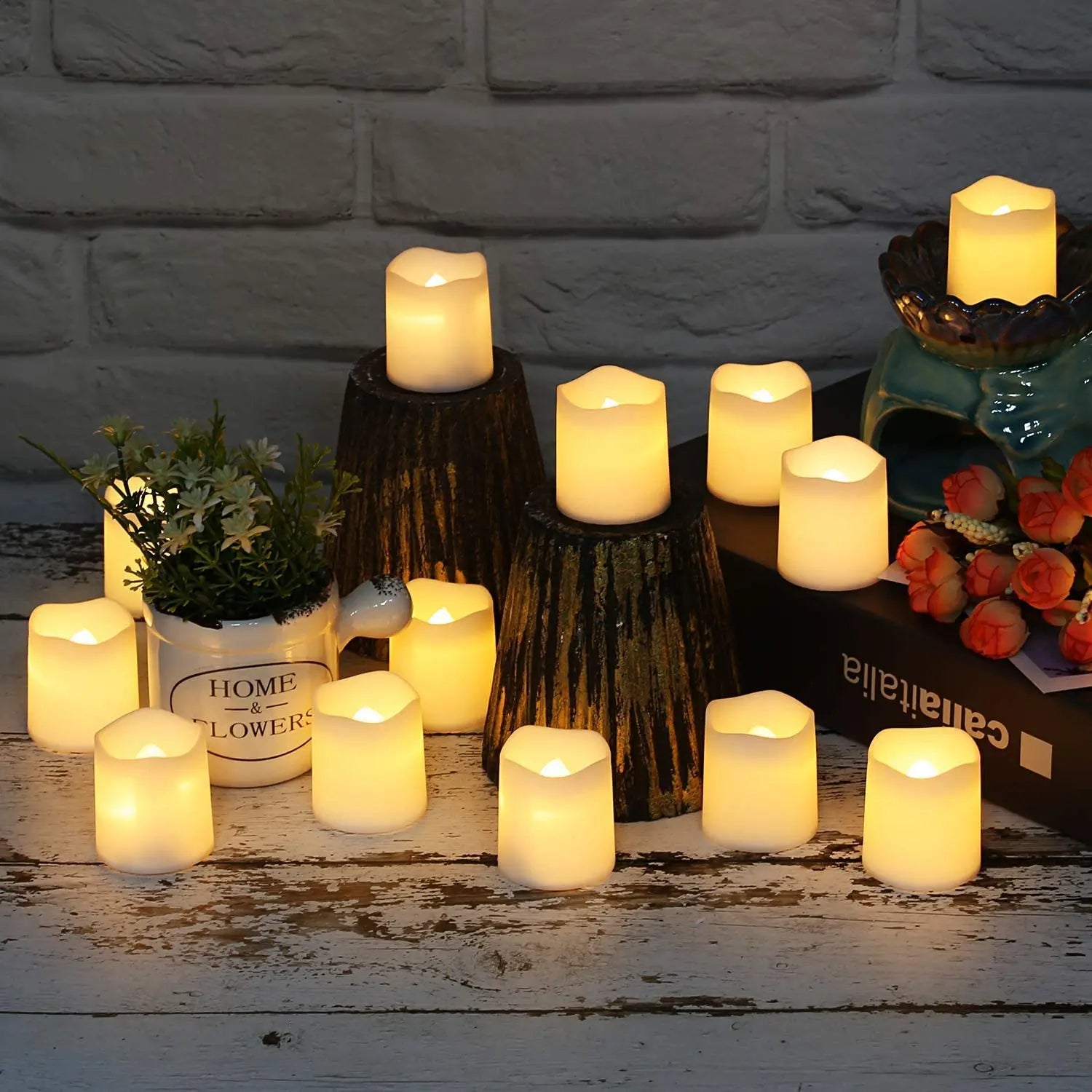 24-Piece Flameless LED Tea Light Set