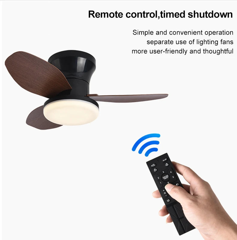 Nordic Minimalist Decorative Fan Light