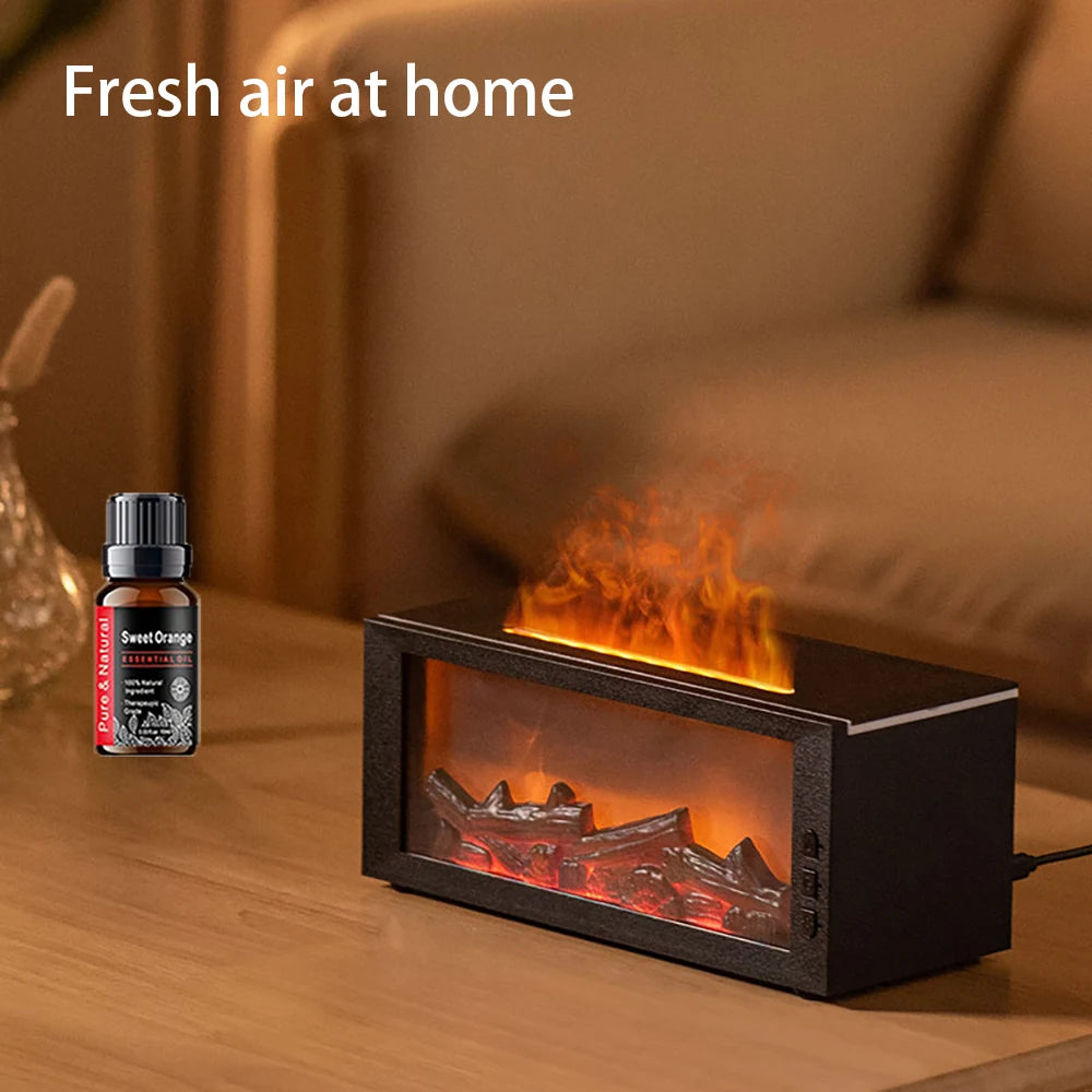 300ml Remote-Control Fireplace Diffuser