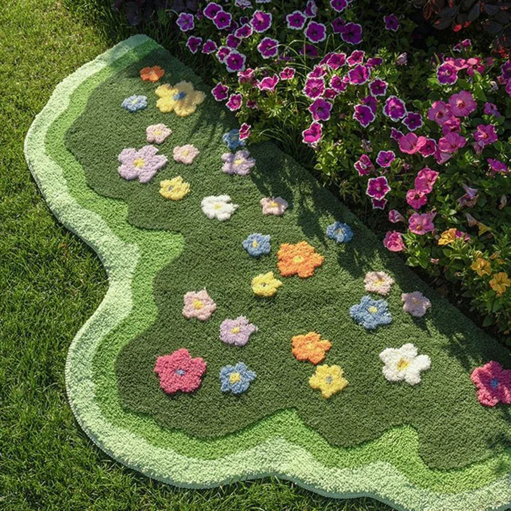 Floral Tufted Accent Rug