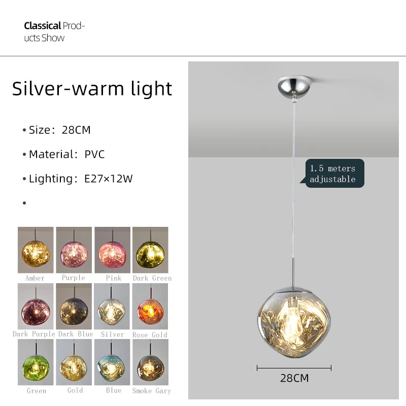 Lava Glass Pendant Light