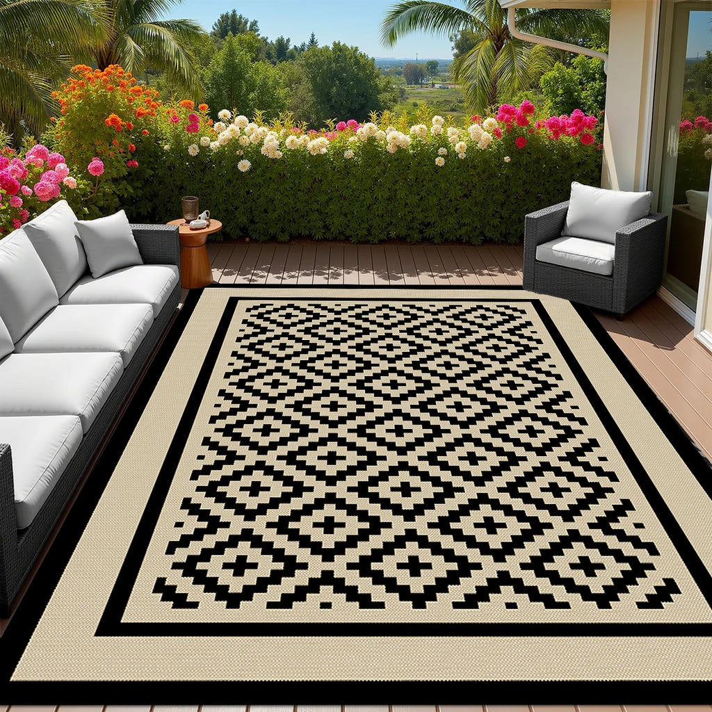 Reversible Woven Patio Rug