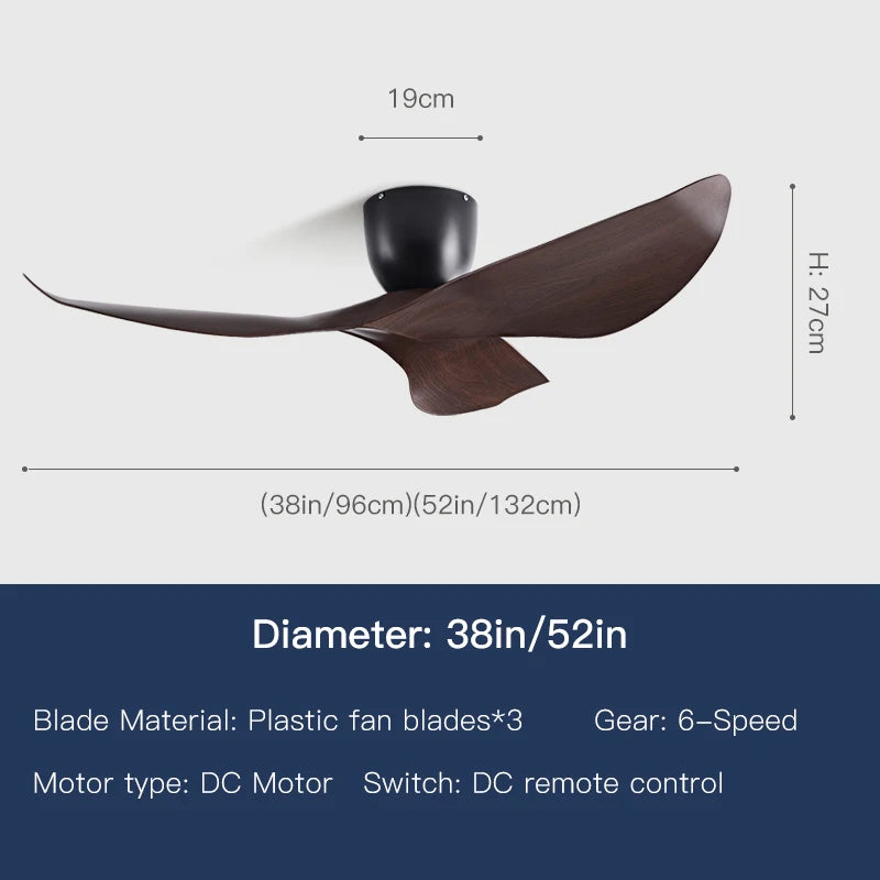 Vintage Industrial Three-Blade Ceiling Fan